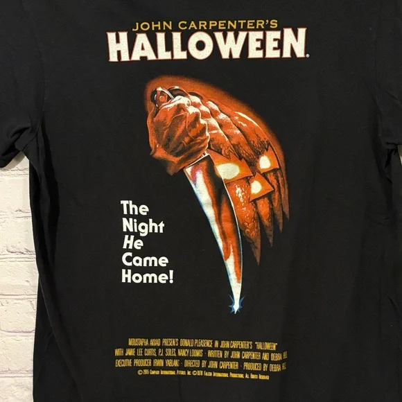 John Carpenter's Halloween Black Graphic Tee Sz: L - Picture 3 of 9